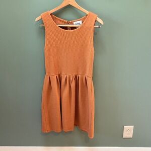 Anthropologie x Ganni Noon‎ & Night  Ponte Dress Orange Womens Medium